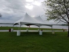 20ft x 30ft Frame Tent Max Guests 72