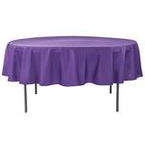 Purple 90 Inch Round Table Linen
