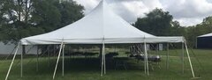 30ft x 40ft Pole Tent Grass Only Max Guests 128