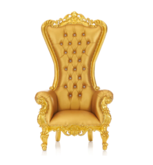 Adult Throne Chair Gold