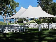 60ft x 60ft Pole Tent Grass Only Max Guests 288