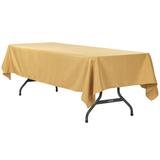 Gold 60 Inch x 120 Inch Rectangle Table Linen