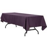 Egg Plant / Plum 60 Inch x 120 Inch Rectangle Table Linen