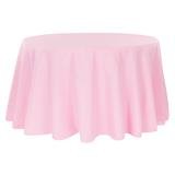 Pink 120 Inch Round Table Linen 