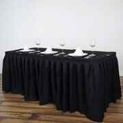 Black Skirting 21ft x 29 Inch (No plastic tables) 21 clips