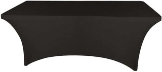 6ft Black Spandex Table Cover