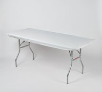 Plastic Kwik Cover for (6ft) Rectangle Table - White Only