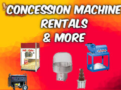 CONCESSION MACHINES - Time to Play Party Rentals