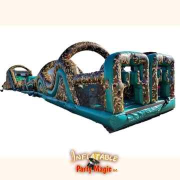 100 foot Inflatable Obstacle Course Rental