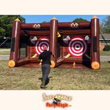 Double Axe Throw Inflatable Game Rental