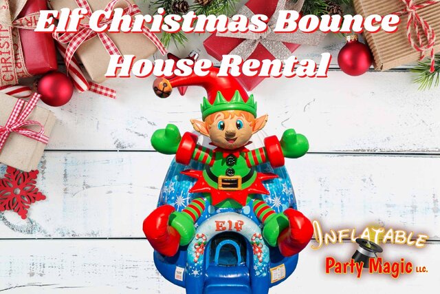 Elf Christmas Bounce House Rental
