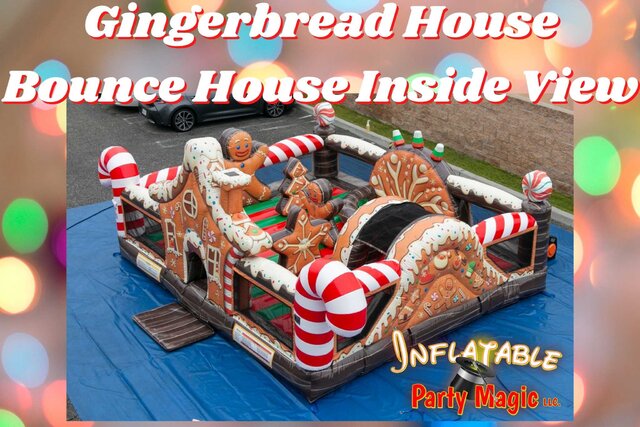 Gingerbread Christmas Bounce House Rental