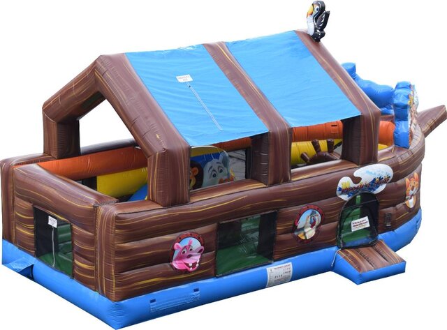 Noah's Ark Toddler Bounce House with Slide