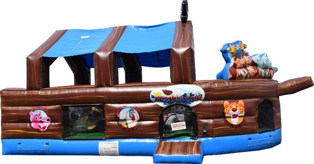 Noah's Ark Toddler Bounce House with Slide Rental Fort Worth Texas