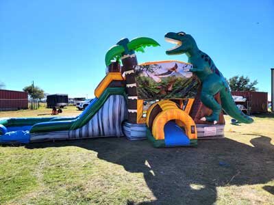 Dinosaur water slide Fort Worth