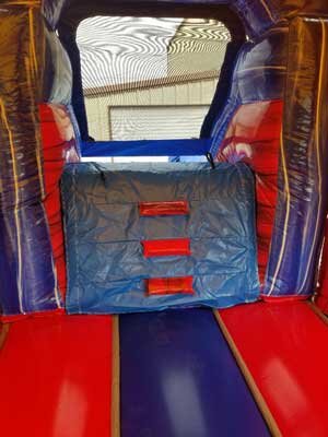 Fun House Bounce And Slide Rental   Funhouse Bounce And Slide Climbing Wall View 