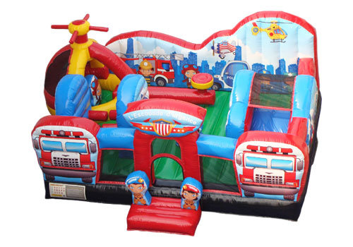 Rescue Heroes Toddler Bounce House Combo inside view
