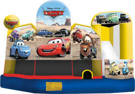 Disney Cars 5n1 Wet Bounce House Combo Rental from Inflatable Party Magic LLC Cleburne, Tx