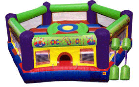 Rock and Roll Joust Rental inside view