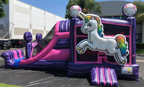 Unicorn Bounce House Combo Rental from Inflatable Party Magic LLC Cleburne, Tx
