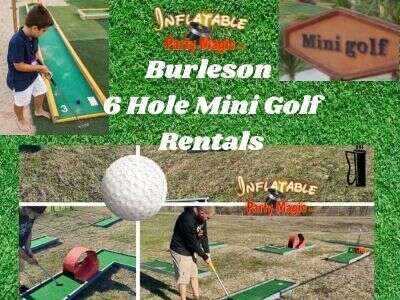 6 Holes Portable Mini Golf Rentals Burleson Tx