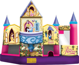Disney Princess 5n1 Bounce House Combo Water Slide Rental from Inflatable Party Magic LLC Cleburne, Tx