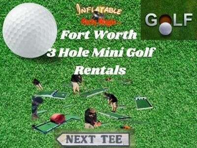 3 Hole Portable Mini Golf Rentals Fort Worth  Tx