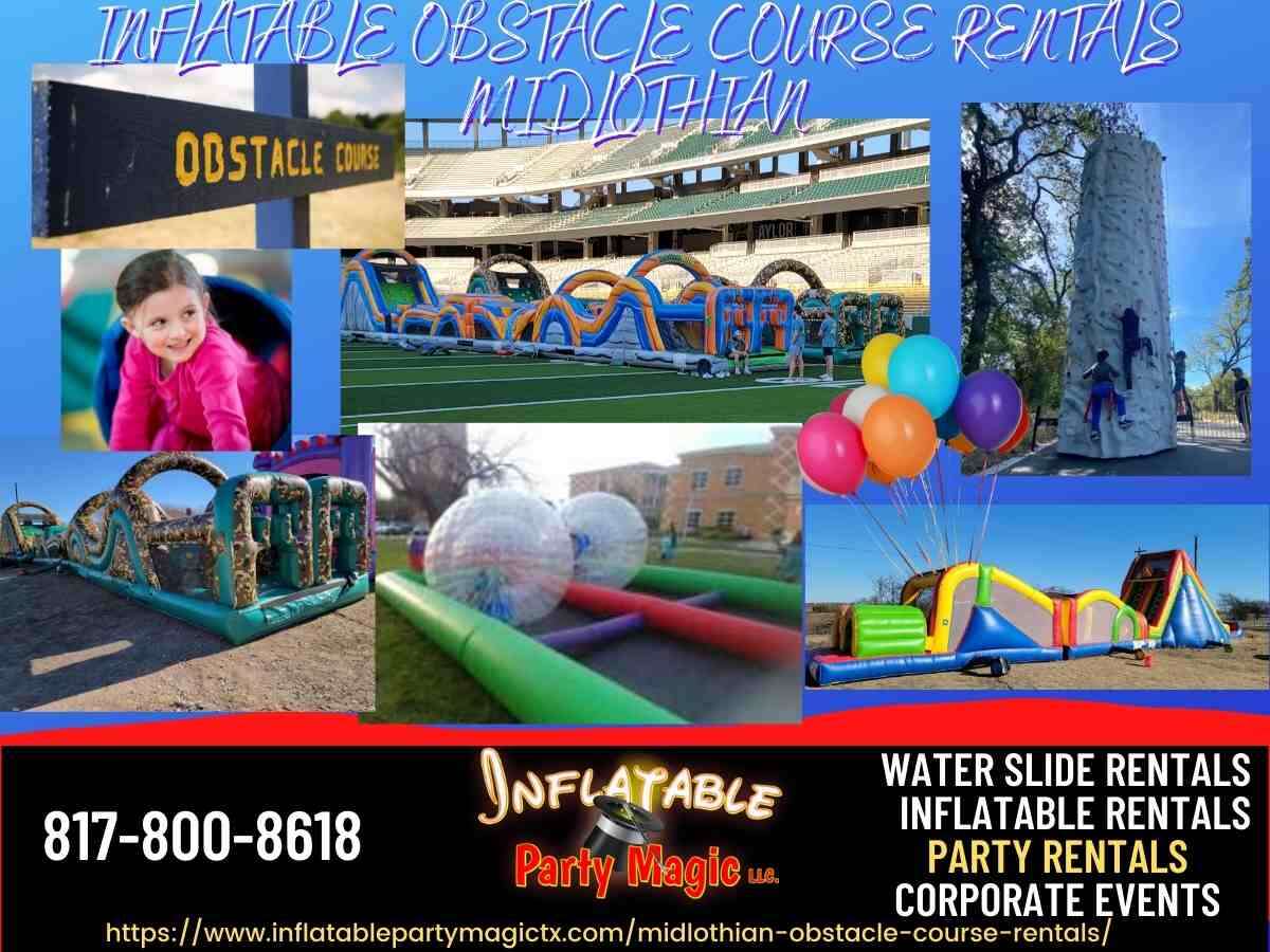 Inflatable Obstacle Course Rental in Midlothian