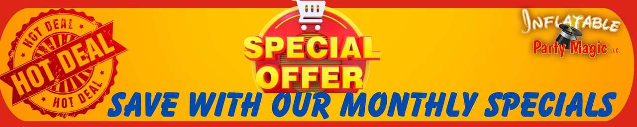 Monthly Specials for Bounce House Rentals and Party Rentals