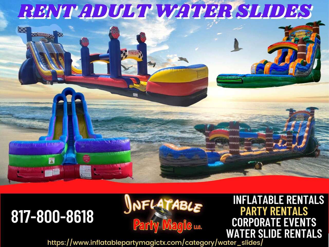 Rent water slides for adults