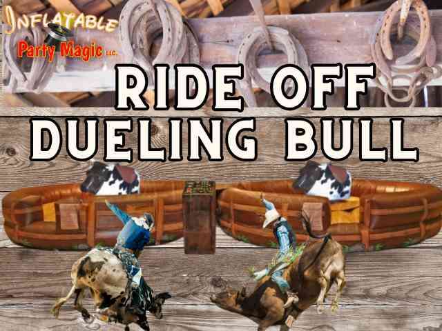 Ride Off Dueling mechanical bull compeition rentals in Waxahachie