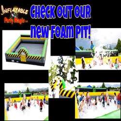 Foam Pit Rental with bounce house rentals Joshua 