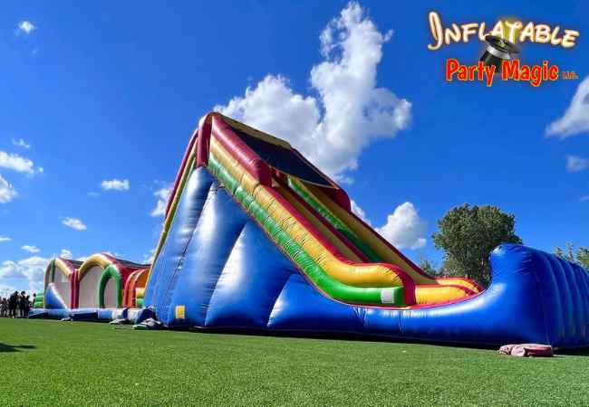 83 foot Extreme Rush Obstacle Inflatable 
