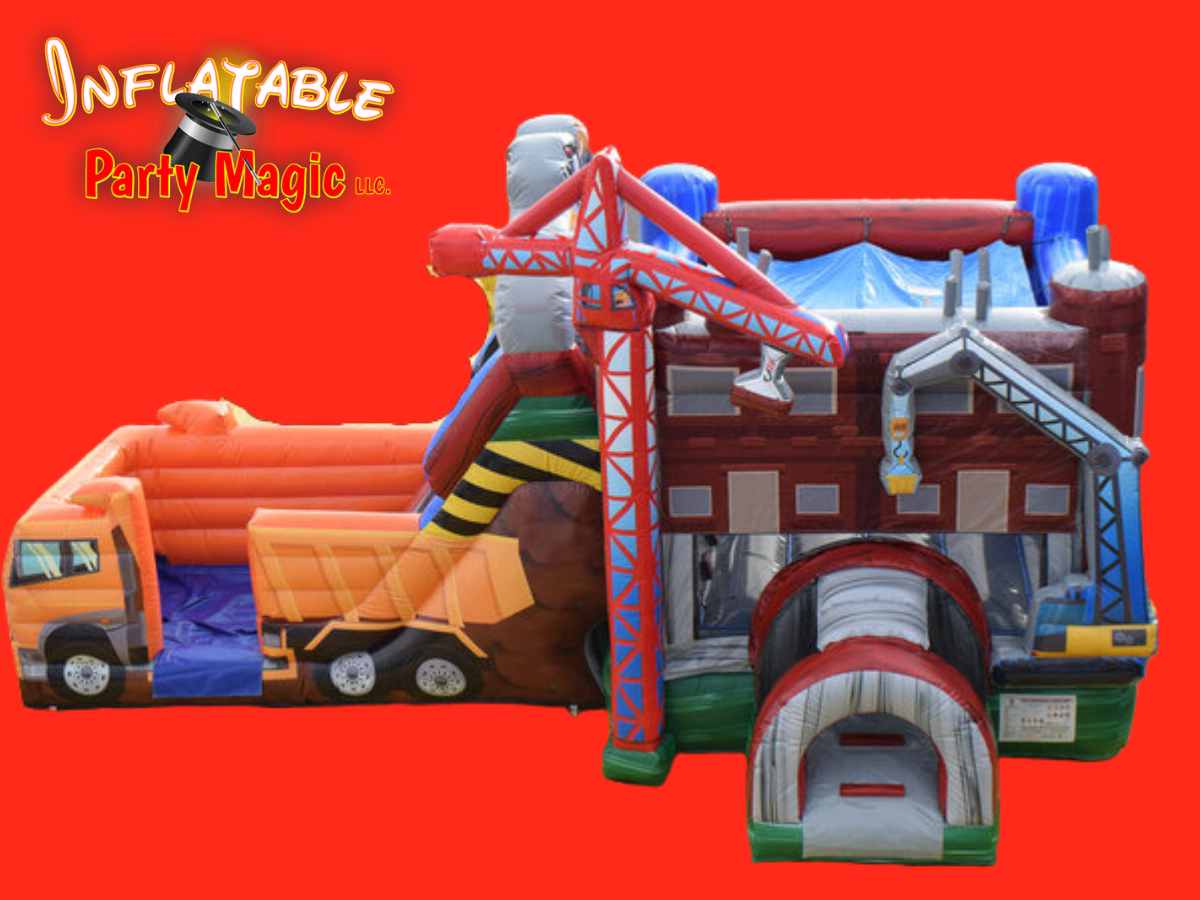 Dump Truck bounce house water slide rental