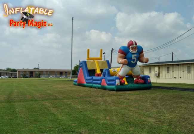End Zone Football  Inflatable Obstacle Course Rental Texas