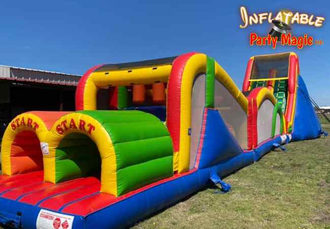 83 foot long Extreme Rush Obstacle Course to Rent DFW