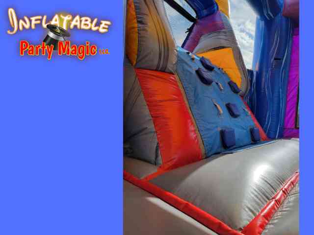 Mega Marble Bounce Bounce House with climbing wall and slide