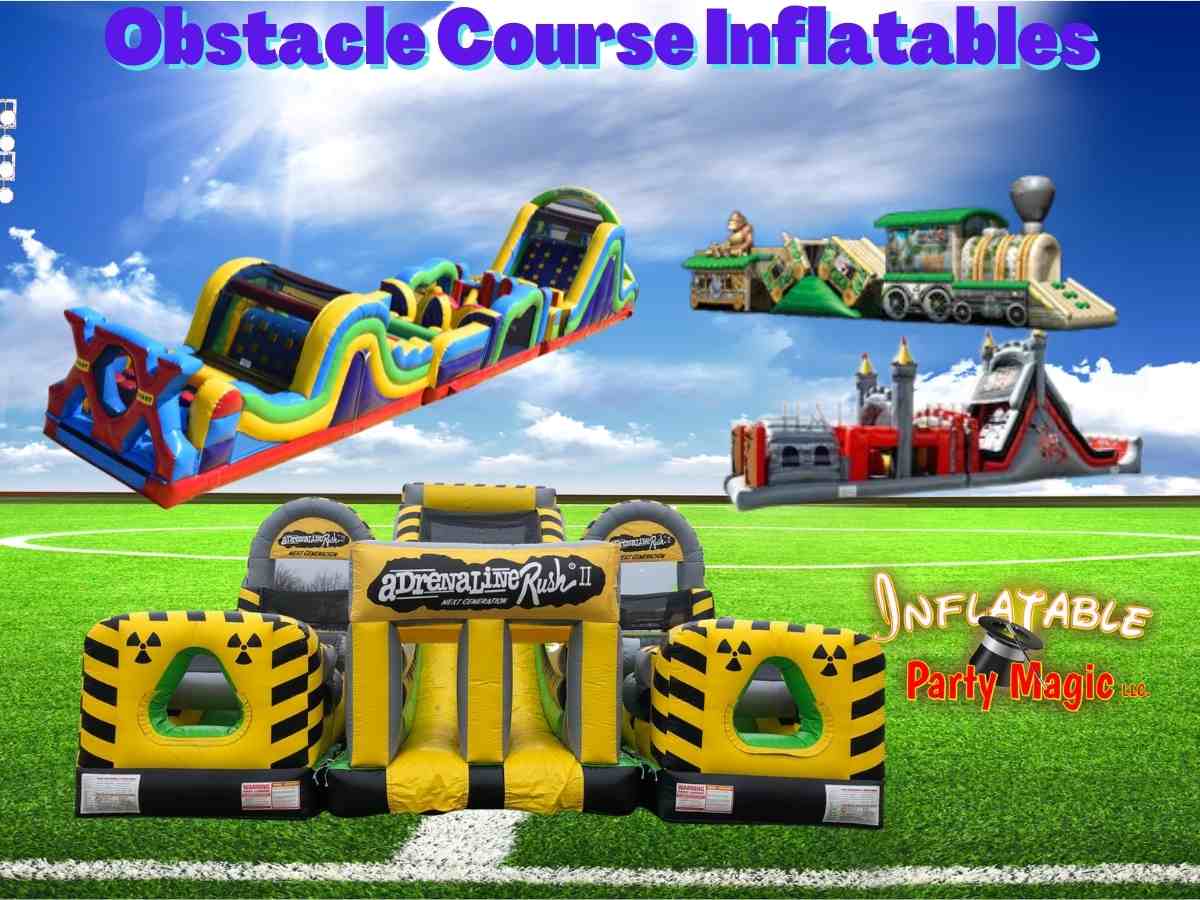 Obstacle course deals bounce house