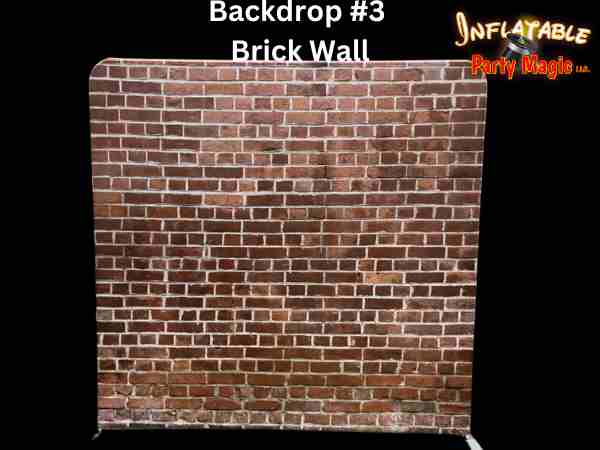 Photo Booth Backdrop 3 Brick wall