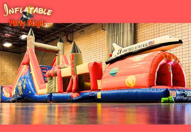 Space Shuttle Inflatable Obstacle Course Rental