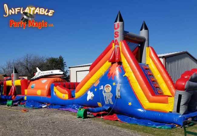 Space Shuttle Obstacle Course Rental Inflatable