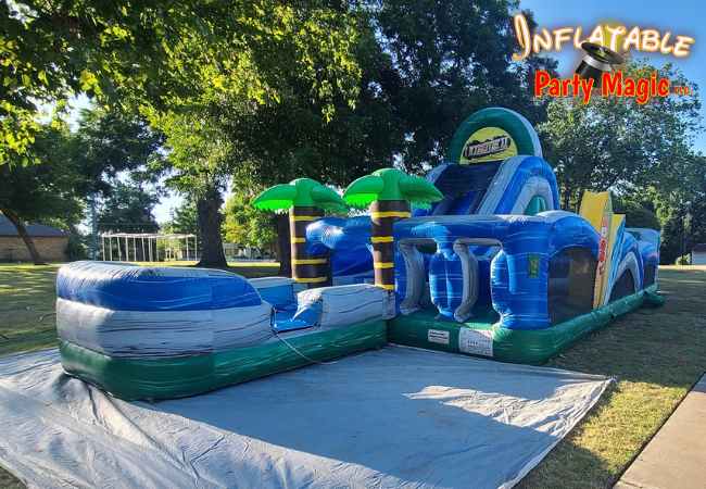 Tropical Water Obstacle Course to Rent
