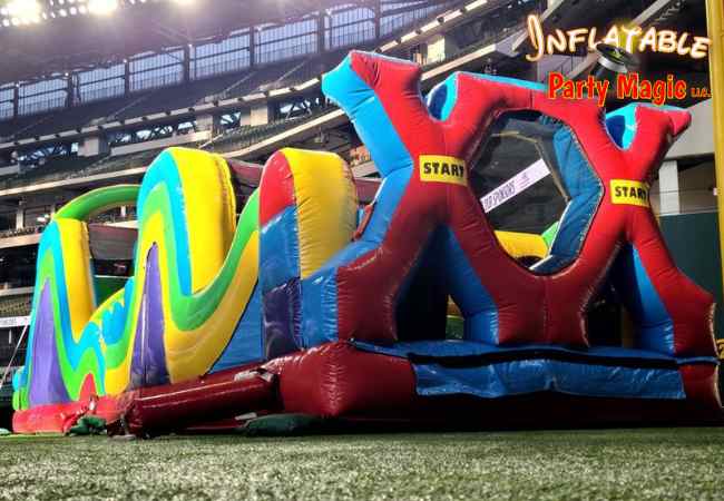 X factor obstacle course inflatable rental Texas