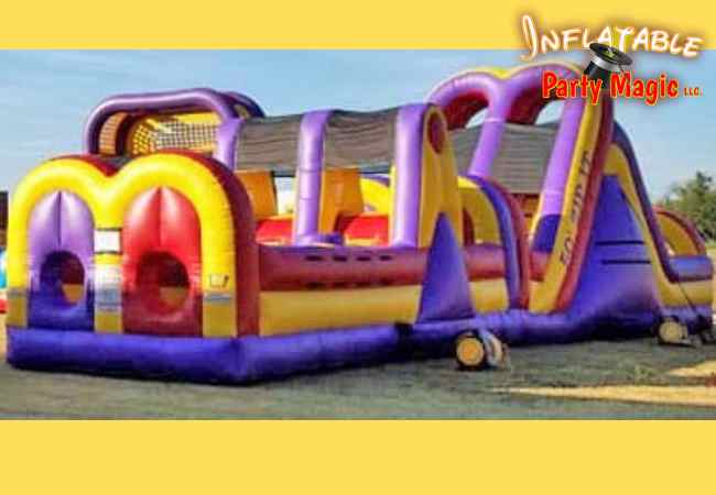 Zip It Bouncy Obstacle Course to Rent DFW