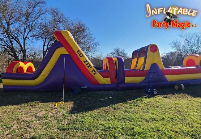 Zip It Obstacle Course Jumper to Rent DFW