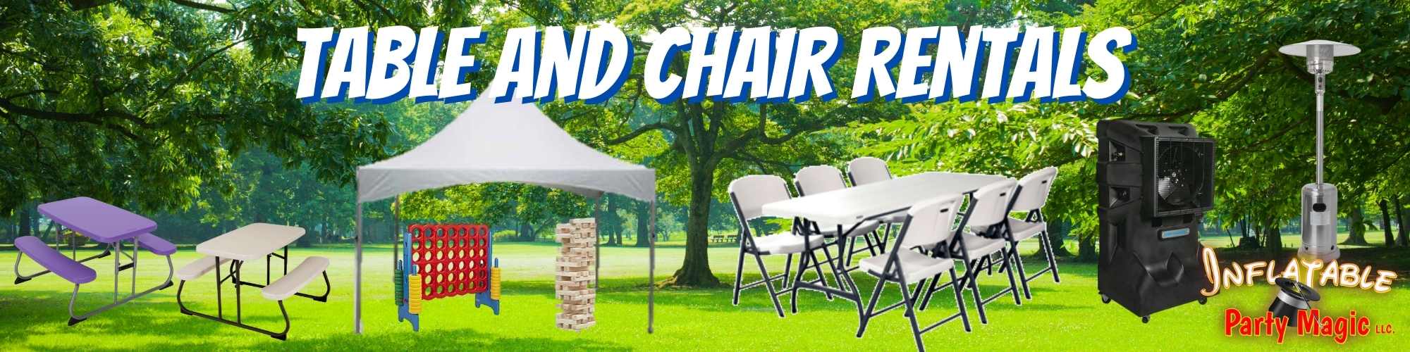 Table and Chair Rentals in DFW Texas near me