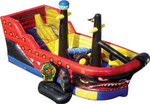 Little Pirates Playground Toddler Bounce House Combo Inside View