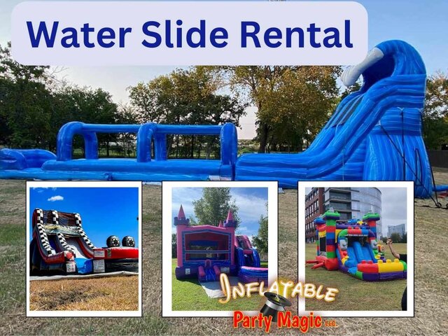 Club House Water Slide  Inflatable Party Magic Texas