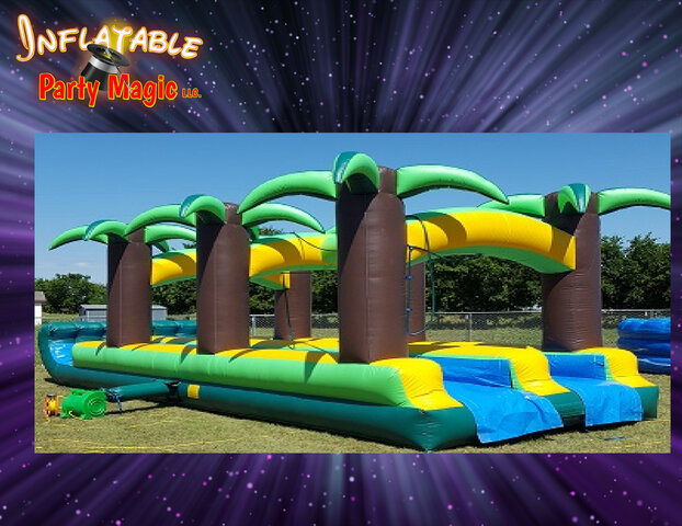 24 ft. tall Inflatable Water Slide, Inflatable Party Magic
