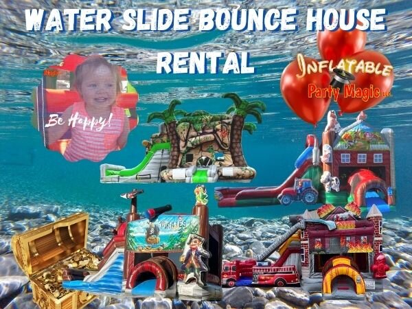 Club House Water Slide  Inflatable Party Magic Texas